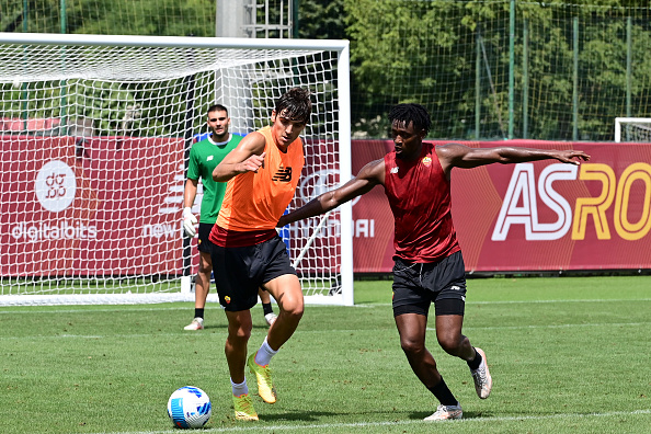 AS Roma Training Session And Press Conference
