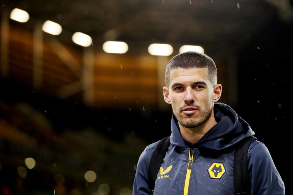 Conor Coady in Wolves training gear.