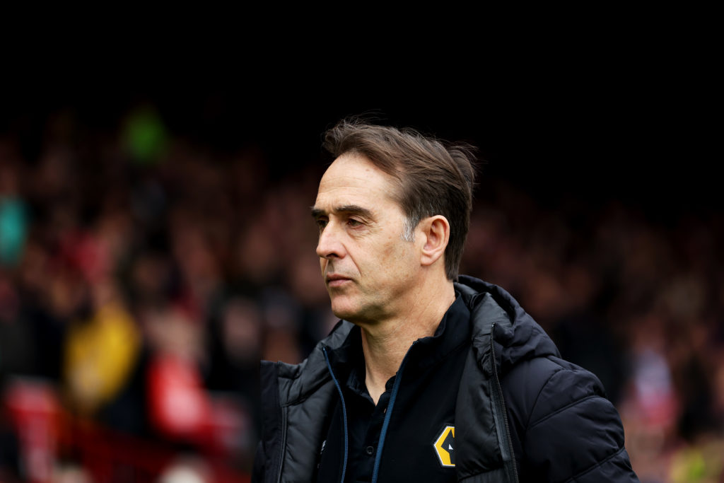 Julen Lopetegui during Nottingham Forest vs Wolves.
