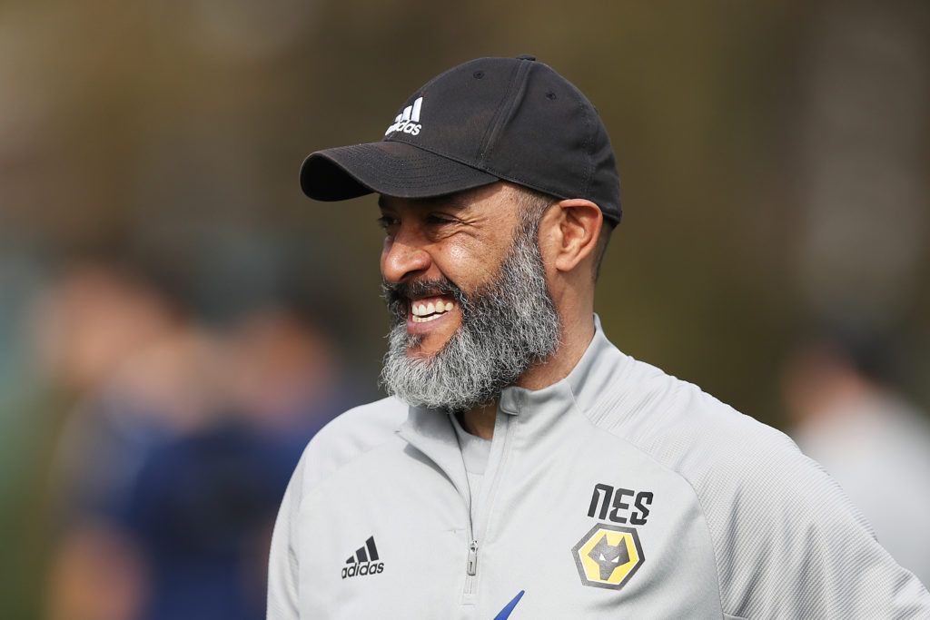 Nuno Espirito Santo during Wolves training.