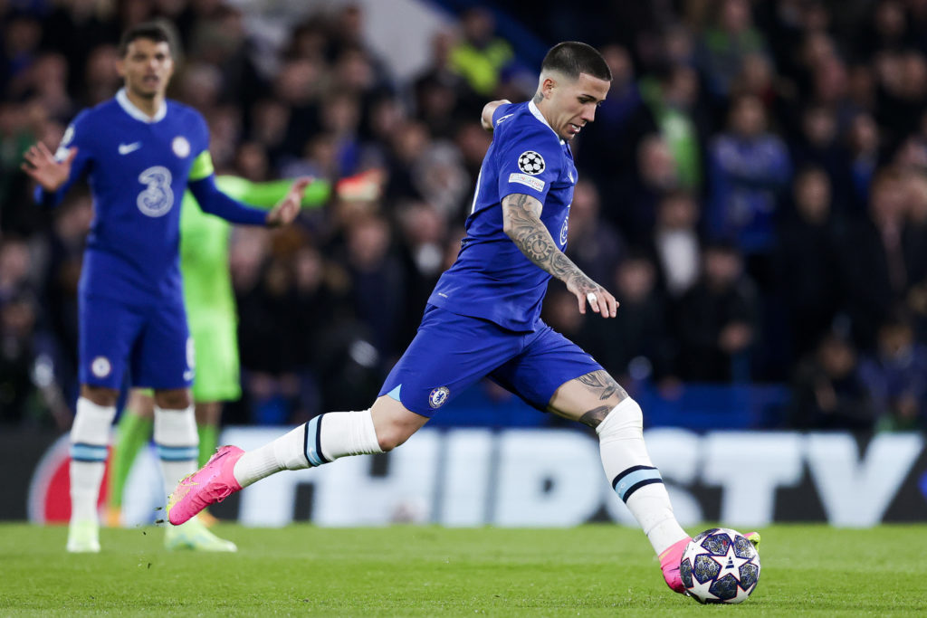 Enzo Fernandez during Chelsea vs Real Madrid