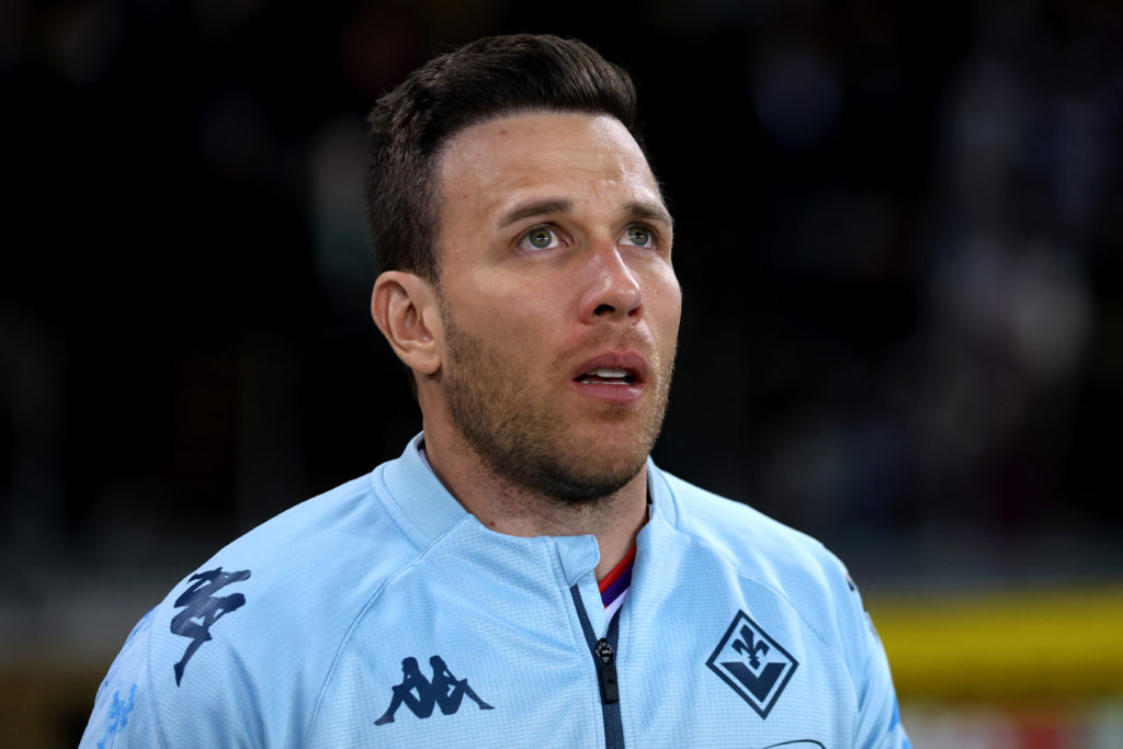 Arthur Melo of Acf Fiorentina looks on during the Serie A