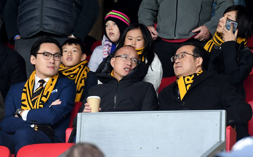 Sky Sun Director of Wolverhampton Wanderers, Guo Guangchang the chairman of Fosun International Limited and Jeff Shi Executive Chairman of Wolverhampton Wanderers