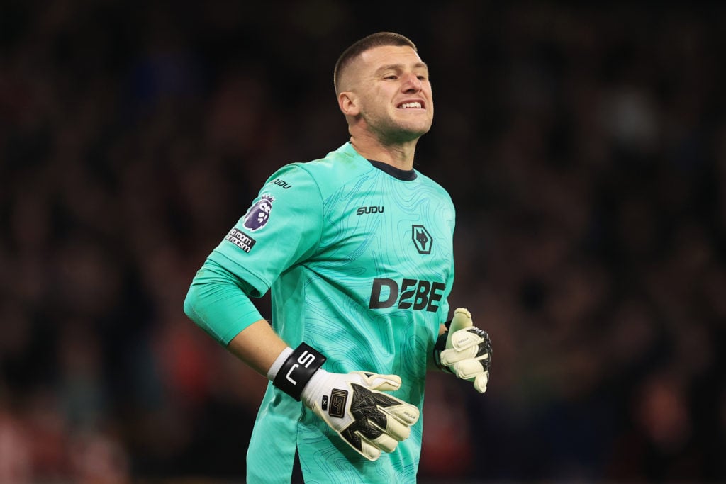 Wolverhampton Wanderers goalkeeper Sam Johnstone looks on during the Premier League match between Wolverhampton Wanderers FC and Liverpool FC at Molineux