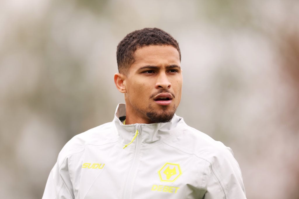 Joao Gomes in Wolves training