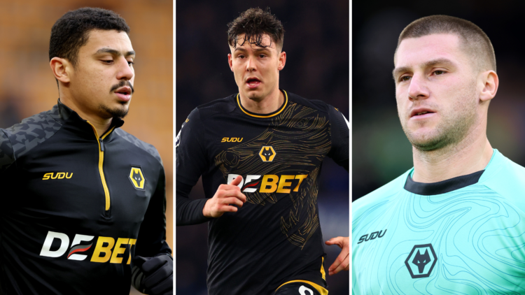 Split image of Andre, Jorgen Strand Larsen and Sam Johnstone