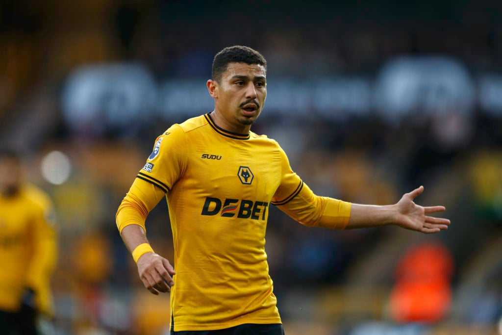 Andre gestures during Wolves vs Bournemouth