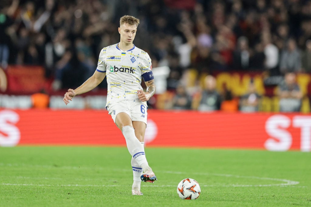 Dynamo Kyiv's Ukrainian midfielder Volodymyr Brazhko