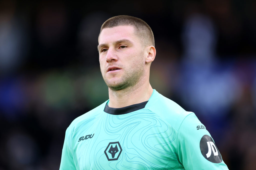 Sam Johnstone of Wolverhampton Wanderers looks on prior to the Premier League match between Wolverhampton Wanderers FC and Ipswich Town FC