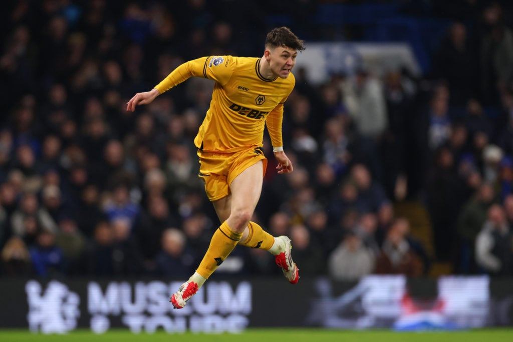 Jorgen Strand Larsen of Wolverhampton Wanderers during the Premier League match between Chelsea FC and Wolverhampton Wanderers FC at Stamford Bridge