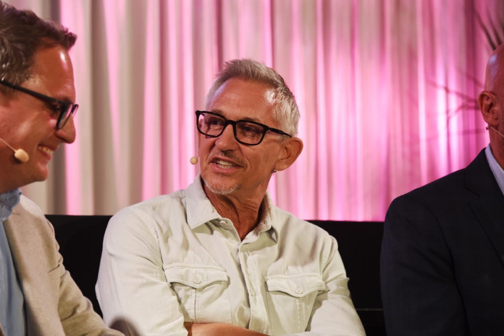 Gary Lineker at Spotify Supper London.