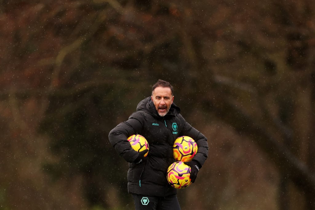 Vitor Pereira in Wolves training.