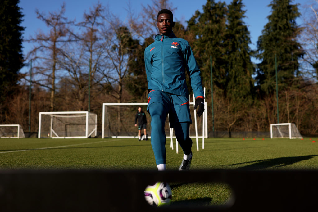 Nasser Djiga First Day at Wolverhampton Wanderers