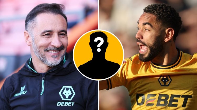 Split image of Vitor Pereira prior to the Emirates FA Cup Fifth Round match between Bournemouth and Wolves and Matheus Cunha during the match betwe...