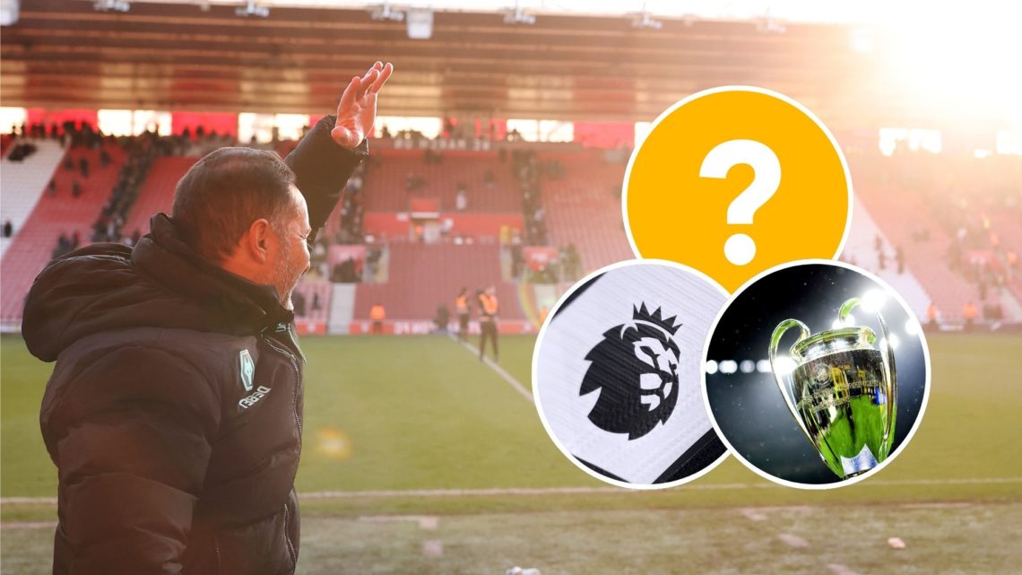 Vitor Pereira shows appreciation to the fans following victory in the Premier League match between Southampton and Wolverhampton Wanderers with ins...