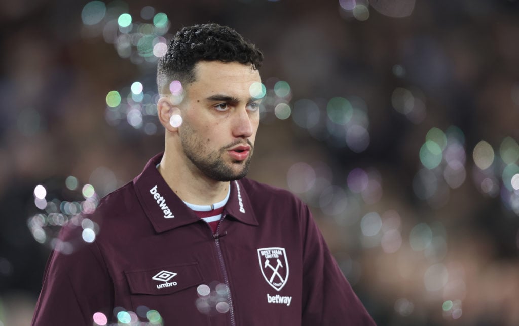 West Ham United's Max Kilman during the Premier League match between West Ham United FC and Wolverhampton Wanderers FC at London Stadium