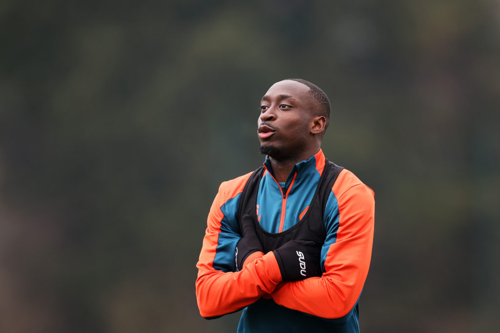Carlos Forbs during a Wolves training session