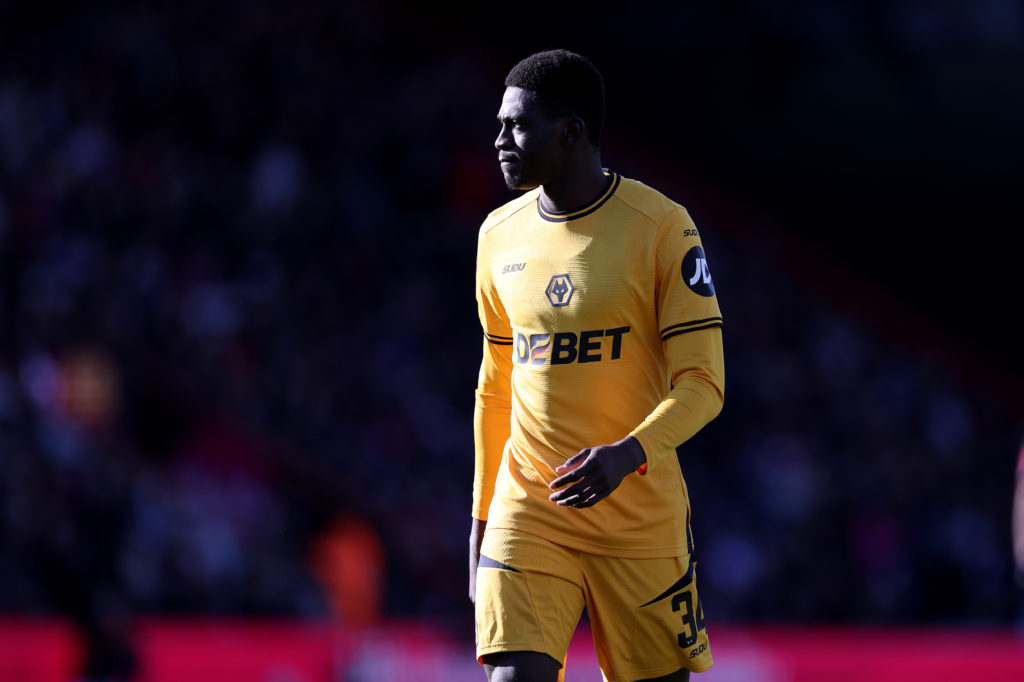 Nasser Djiga in action for Wolves against Bournemouth in the FA Cup.
