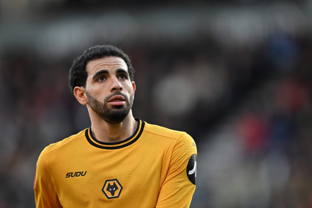 Rayan Ait-Nouri playing for Wolves against Bournemouth.