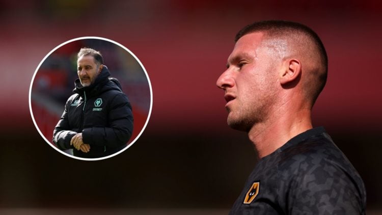 Sam Johnstone of Wolverhampton Wanderers warms up prior to the Premier League match between Nottingham Forest FC and Wolverhampton Wanderers FC at ...