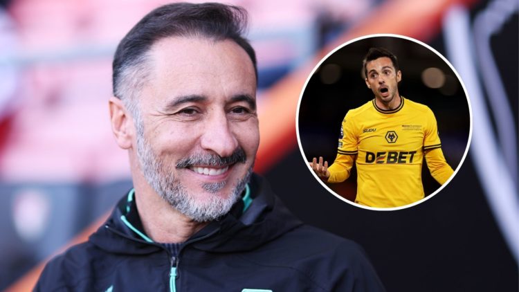 An image of Vitor Pereira left with an inset of Pablo Sarabia (right, circled).
