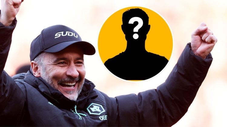 An image of Vitor Pereira (left) with a mystery player inset (circled).