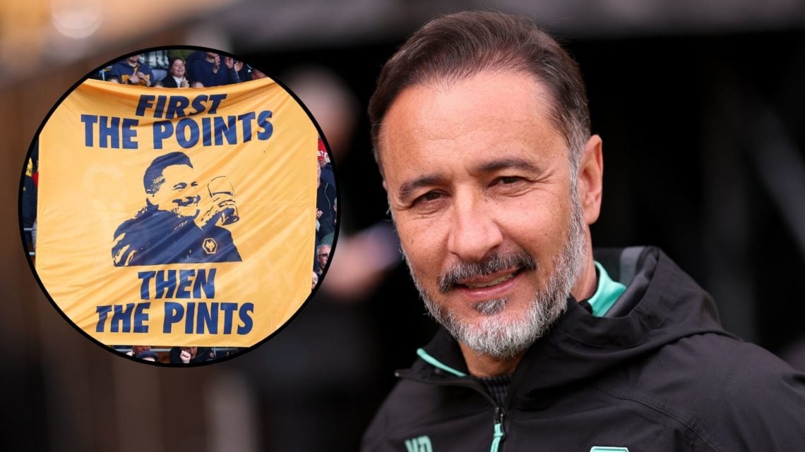 Vitor Pereira looks on prior to the Premier League match between Wolverhampton Wanderers FC and Tottenham Hotspur FC with inset of Wolverhampton Wa...