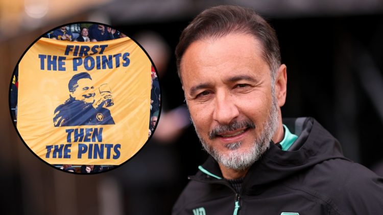 Vitor Pereira looks on prior to the Premier League match between Wolverhampton Wanderers FC and Tottenham Hotspur FC with inset of Wolverhampton Wa...