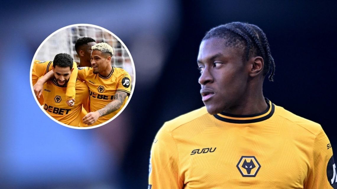 Wolverhampton Wanderers' Jean-Ricner Bellegarde during the Premier League match between Ipswich Town FC and Wolverhampton Wanderers FC at Portman R...