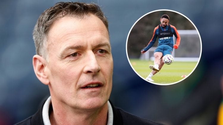 An image of Chris Sutton with an inset of Matheus Cunha (circled).