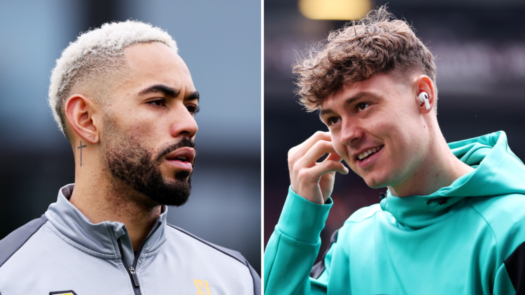 A split image of Matheus Cunha (left) and Jorgen Strand Larsen (right).