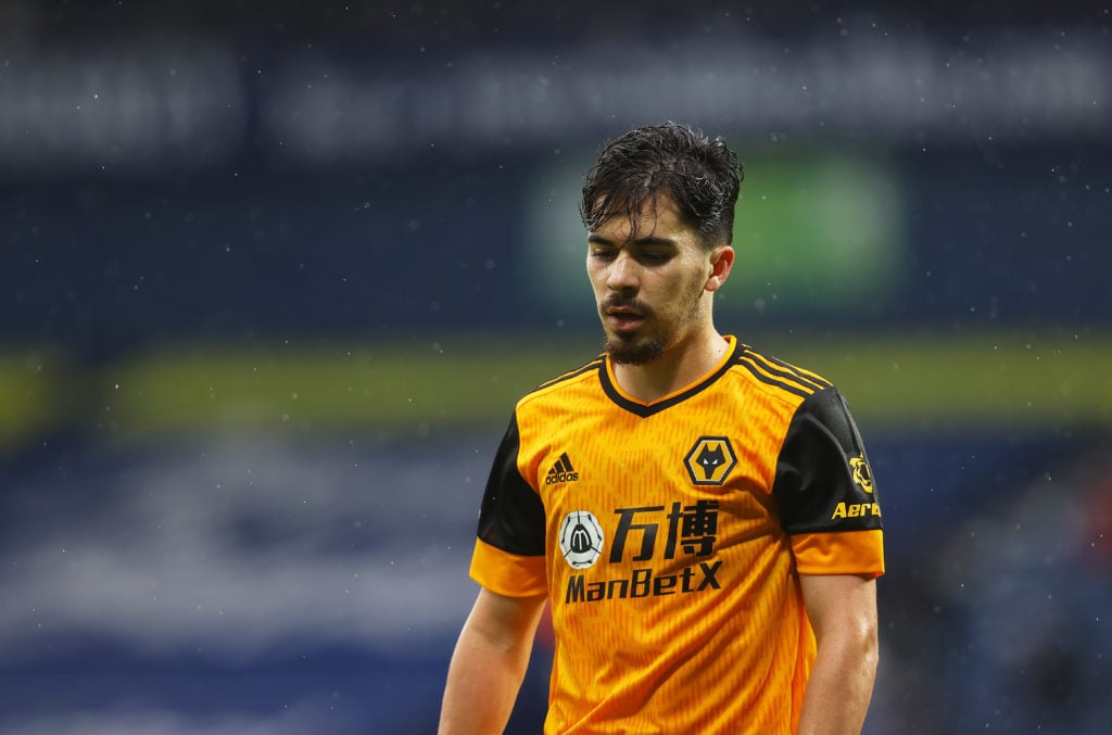 Vitinha playing for Wolves against West Brom.