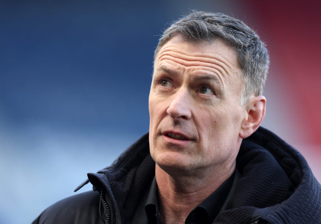 Chris Sutton working as a pundit during Rangers vs Celtic