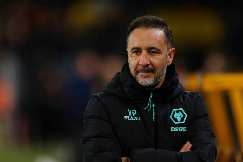 Vitor Pereira watches on while managing Wolves against Fulham.