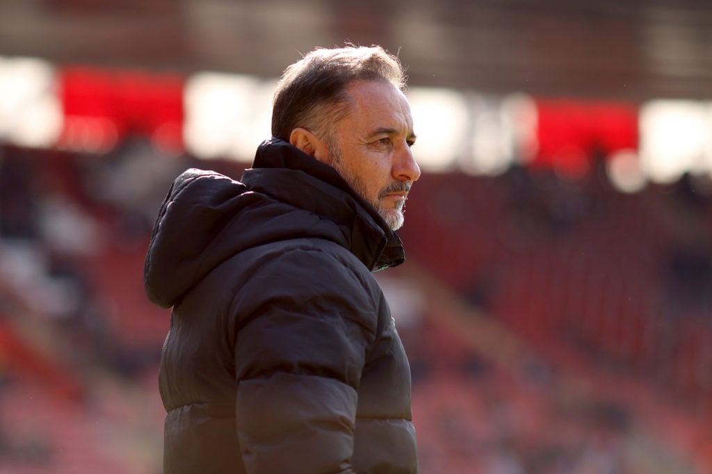 Wolves manager Vitor Pereira looks on.
