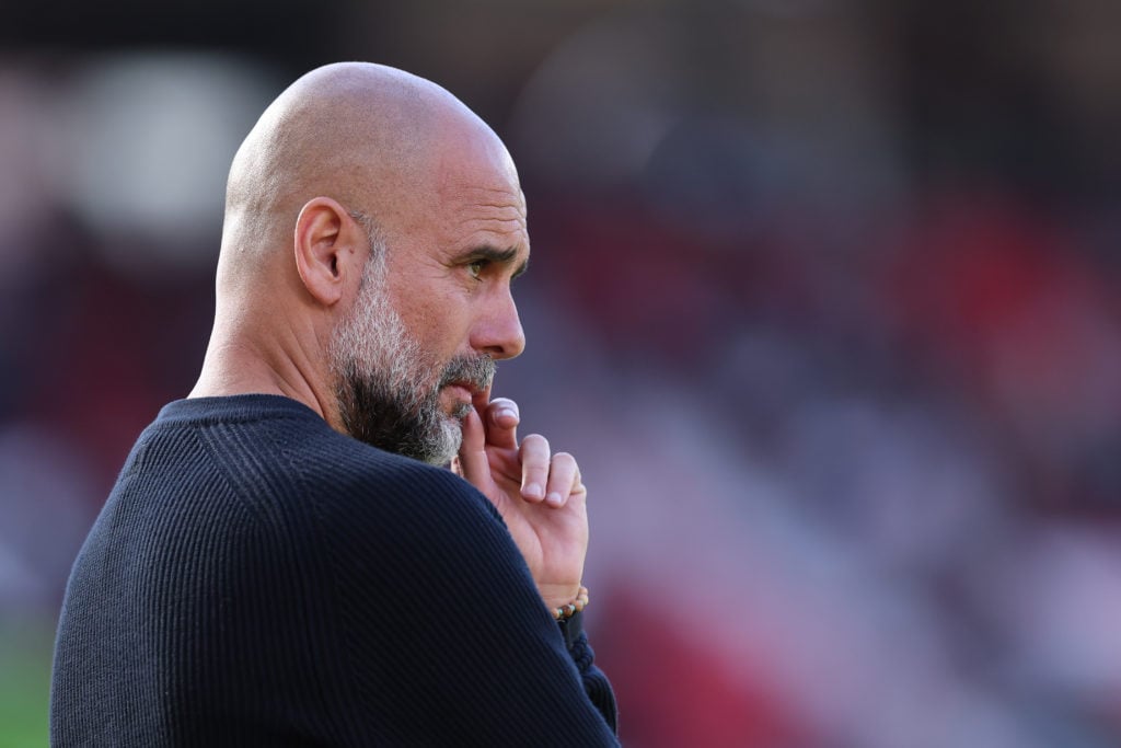 Pep Guardiola during Manchester United vs Manchester City