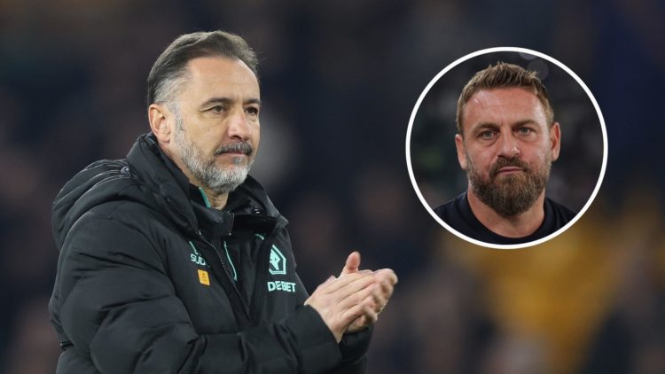 Vitor Pereira Manager of Wolverhampton Wanderers applauds the Wolverhampton Wanderers fans during the Premier League match between Wolverhampton Wa...