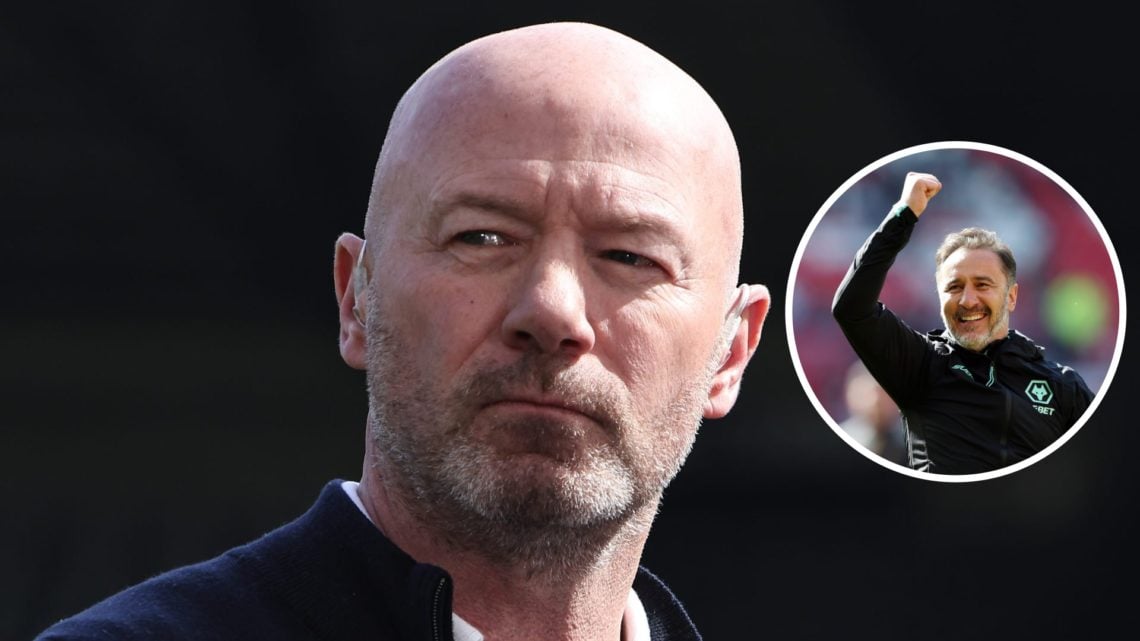 An image of Alan Shearer with an inset of Vitor Pereira