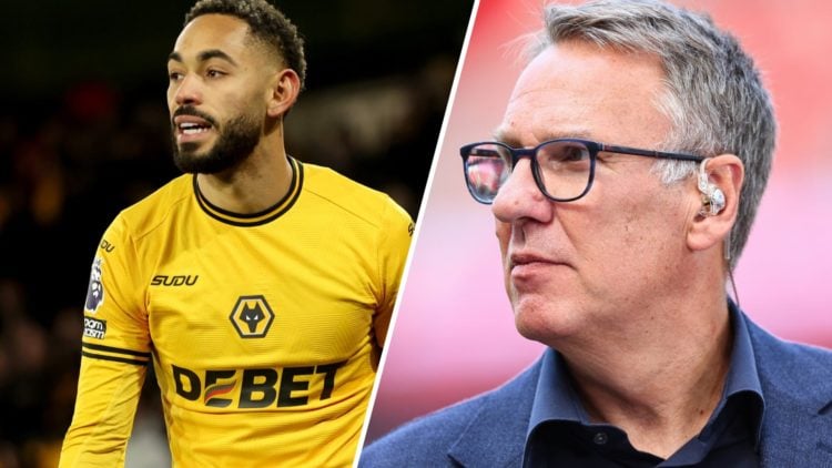 A split image of Matheus Cunha and Paul Merson