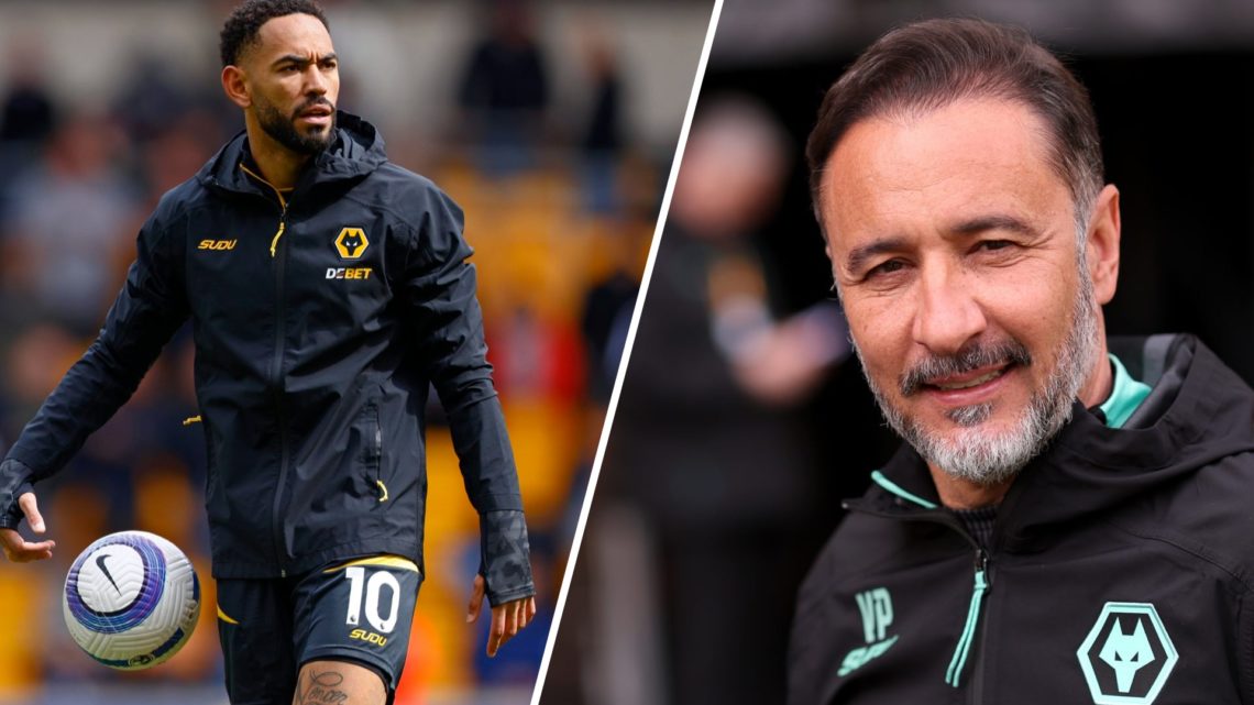 A split image of Matheus Cunha and Vitor Pereira