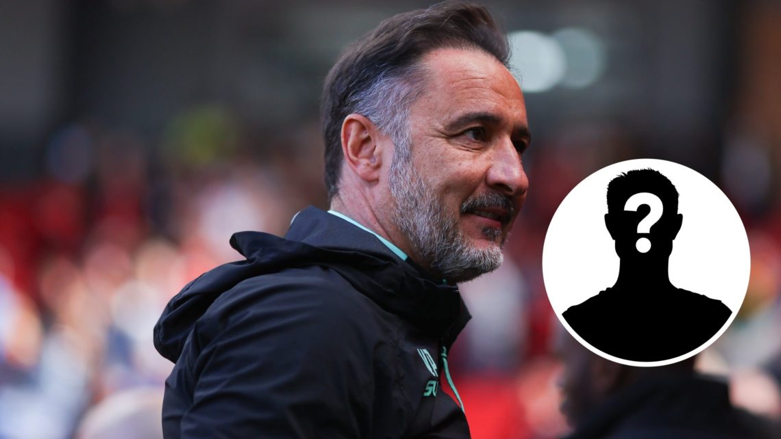 An image of Vitor Pereira with the mystery player inset