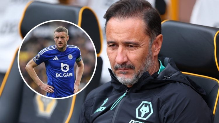 An image of Vitor Pereira with an inset of Jamie Vardy