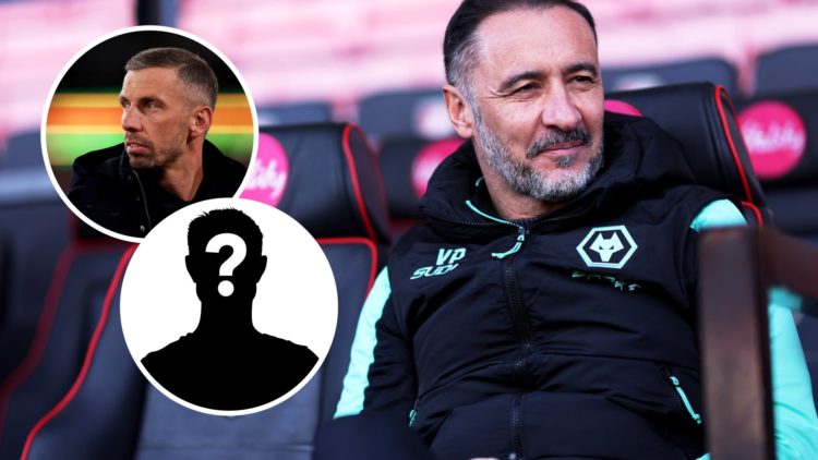 An image of Vitor Pereira with insets of Gary O'Neil and a mystery player