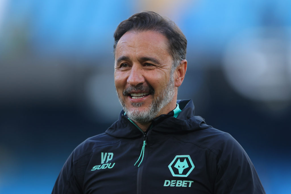Wolves manager Vitor Pereira smiling.