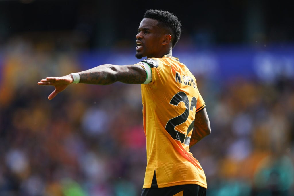 Nelson Semedo of Wolverhampton Wanderers during the Premier League match between Wolverhampton Wanderers FC and Brighton