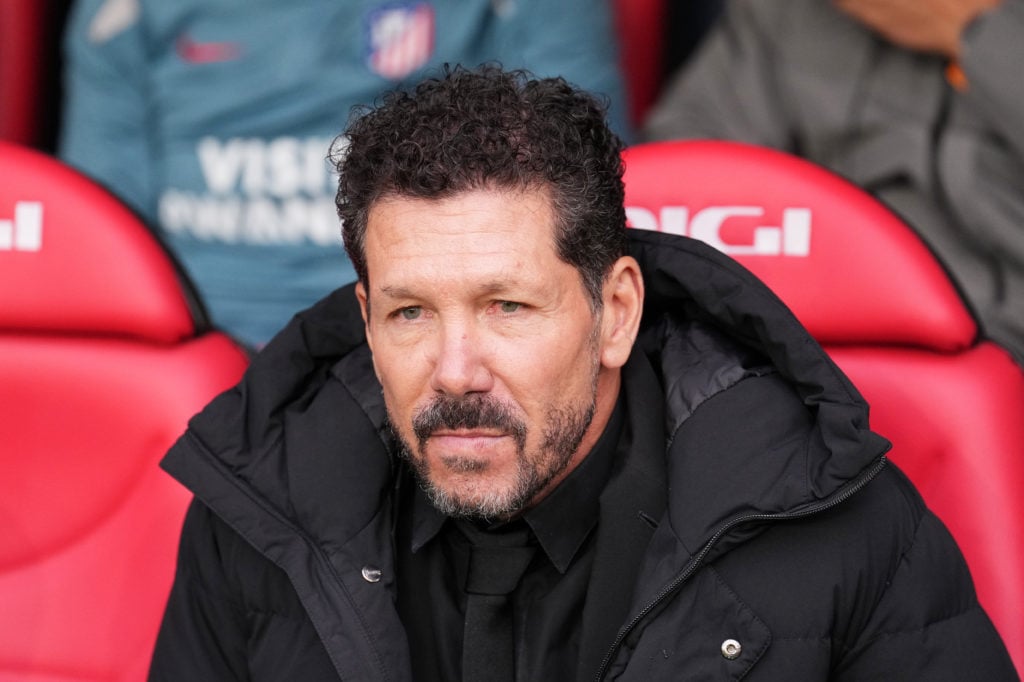 Diego Simeone during CA Osasuna v Atletico de Madrid - La Liga EA Sports