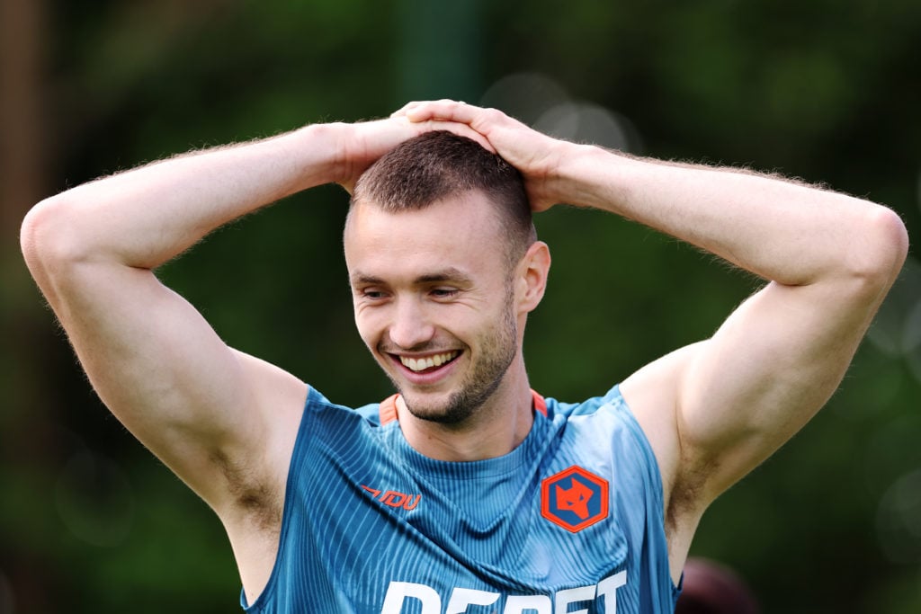 Sasa Kalajdzic in Wolves training.