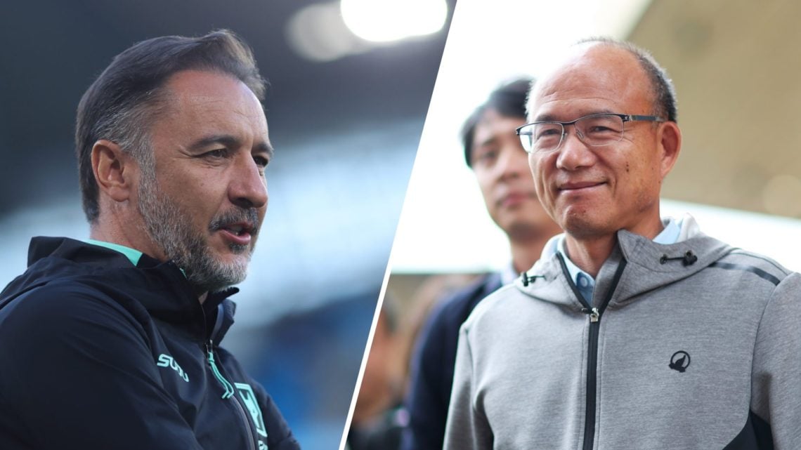 Split image of (L) Vitor Pereira during the Premier League match between Manchester City and Wolverhampton Wanderers and (R) Chairman and co-founde...