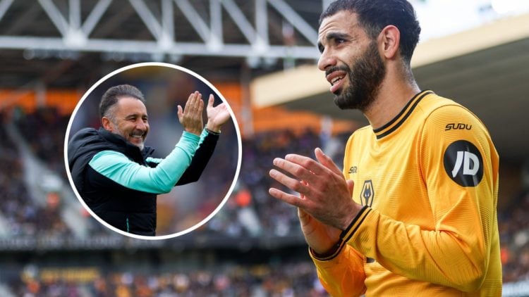 An image of Rayan Ait-Nouri with an inset of Vitor Pereira