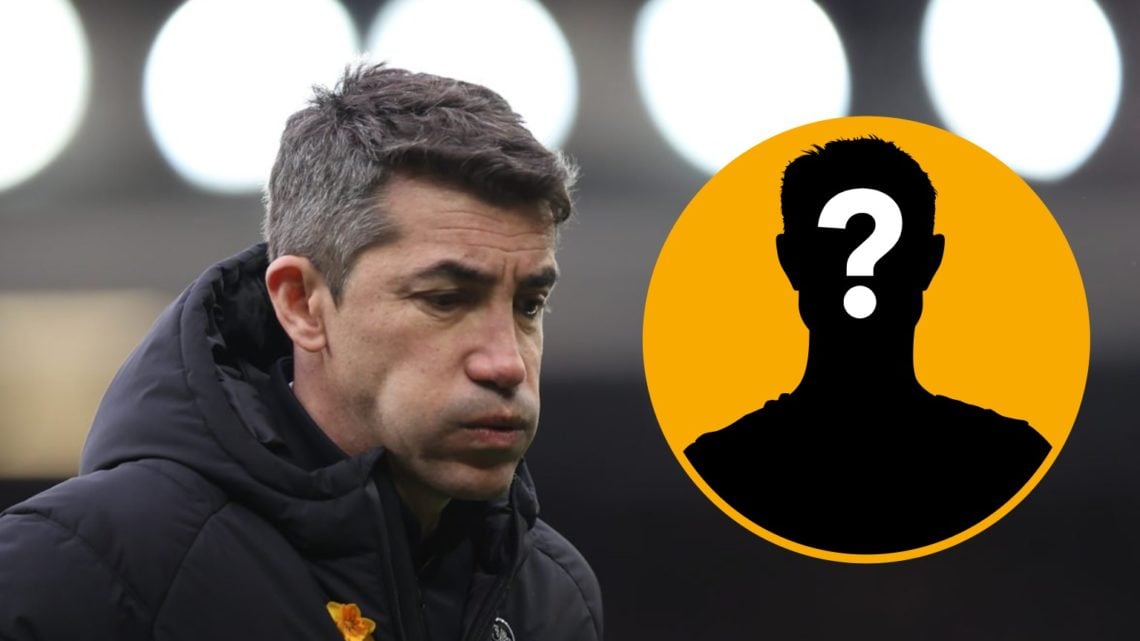Bruno Lage looks a frustrated figure while watching Wolves vs Everton in the Premier League